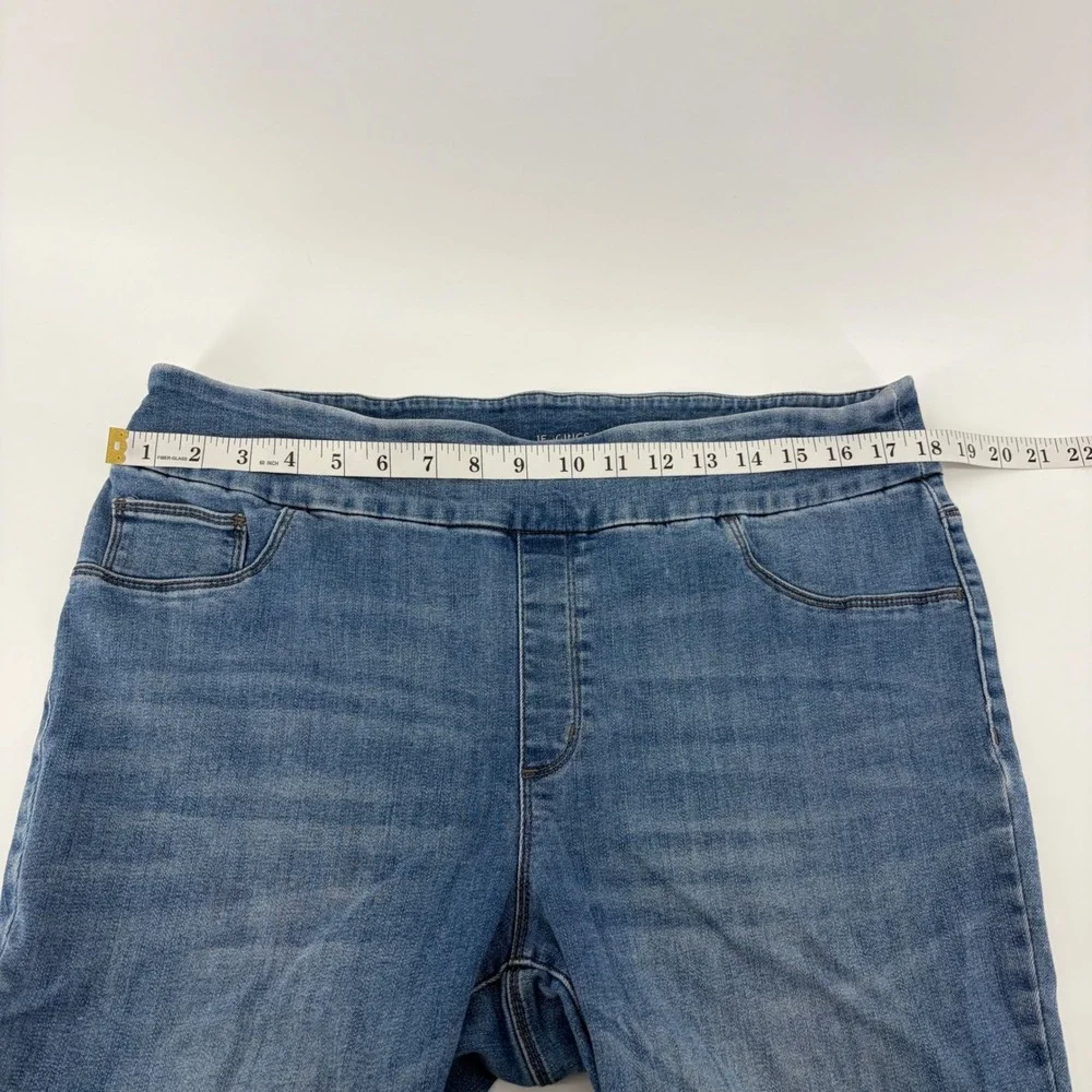 Chico's Womens Size 14‎ Blue Jeggings Pull On High Rise Stretch Denim Jeans